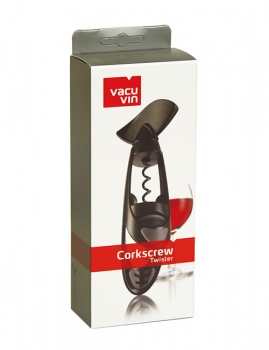 Preview: Vacu Vin Korkenzieher "Twister" schwarz