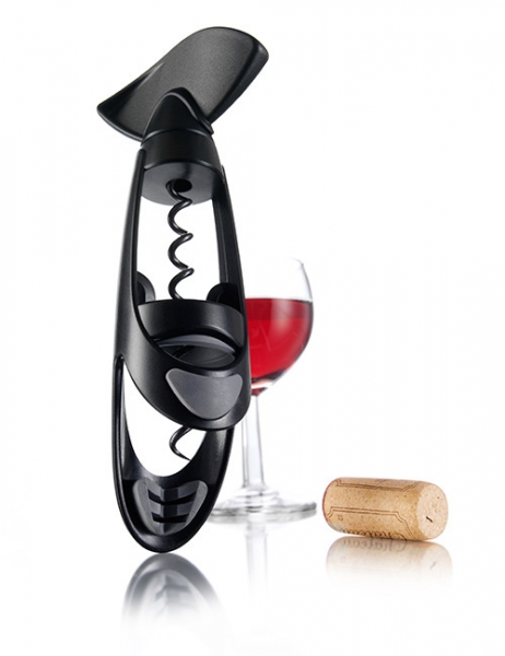 Vacu Vin Korkenzieher "Twister" schwarz